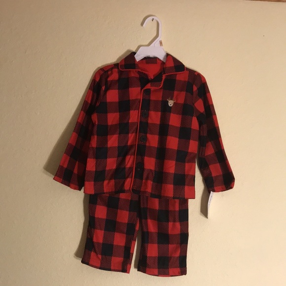 Carter's Toddler 2Pc Check Fleece PJs, 2T, NEW! - Picture 2 of 16